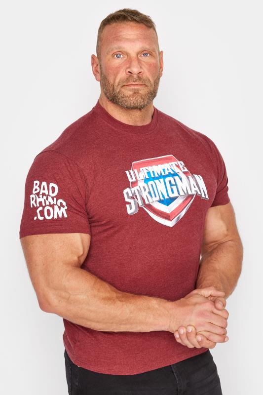 Plus Size  BadRhino Big & Tall Red Ultimate Strongman T-Shirt