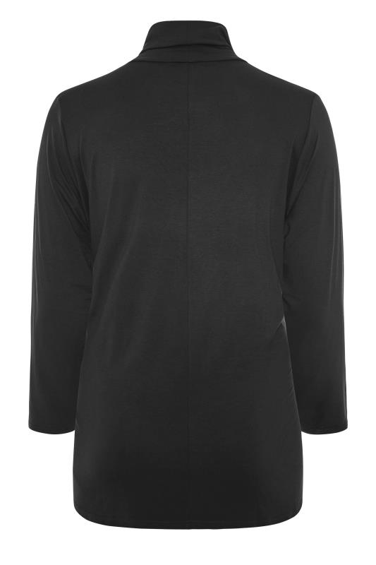 LIMITED COLLECTION Plus Size Black Turtle Neck Top | Yours Clothing 8