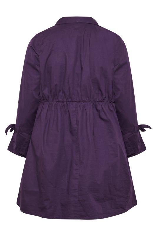 LIMITED COLLECTION Plus Size Purple Tunic Shirt Dress | Yours Clothing 8