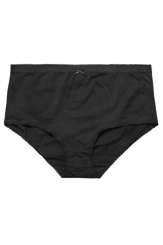 5 PACK Curve Black Shooting Star High Waisted Full Briefs 7