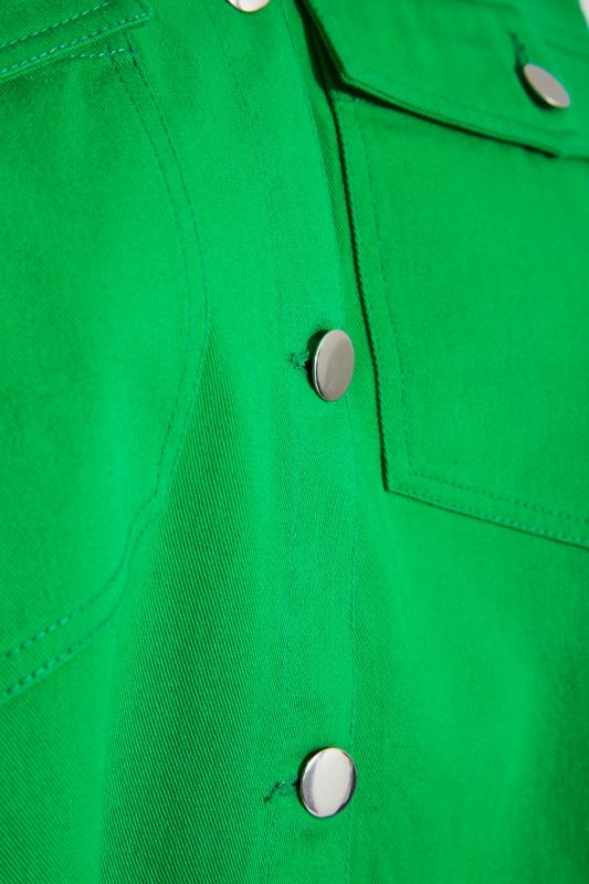LIMITED COLLECTION Curve Bright Green Cropped Twill Shacket_Z.jpg