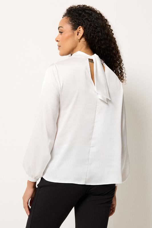M&Co White Tie Back Blouse | M&Co 2