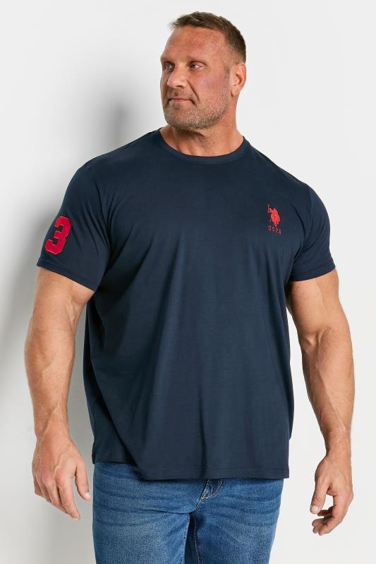 Men's  U.S. POLO ASSN. Navy Blue 'Player 3' T-Shirt