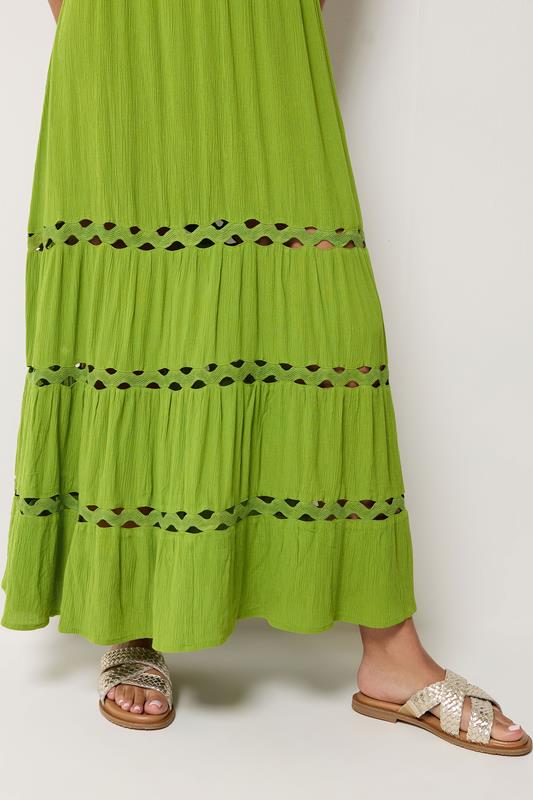 M&Co Green Sleeveless Tiered Maxi Dress | M&Co 5