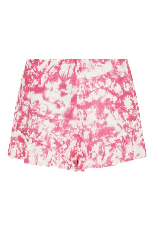 LIMITED COLLECTION Pink & White Tie Dye Pyjama Shorts_Y.jpg