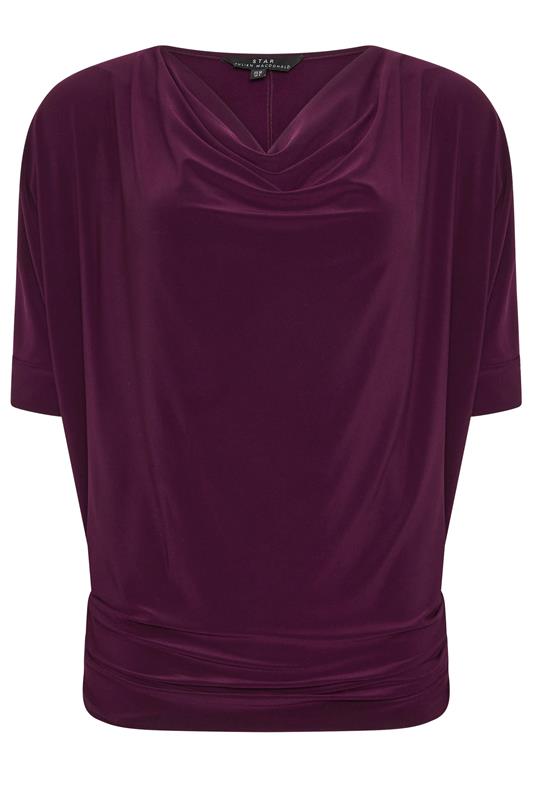 STAR Red Wine Draped Top | StarByJM 5