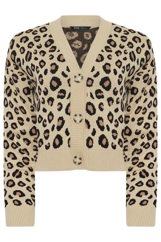 LIMITED COLLECTION Plus Size Natural Brown Leopard Print Cardigan Yours Clothing