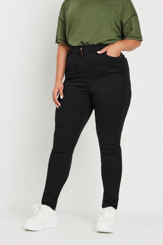  YOURS Curve Black Stretch Skinny AVA Jeans