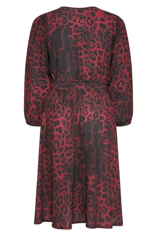 YOURS LONDON Red Leopard Print Midi Dress_BK.jpg