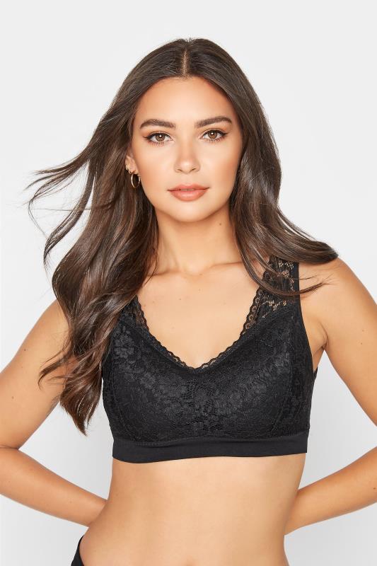  Grande Taille LTS Tall Black Seamless Lace Bralette