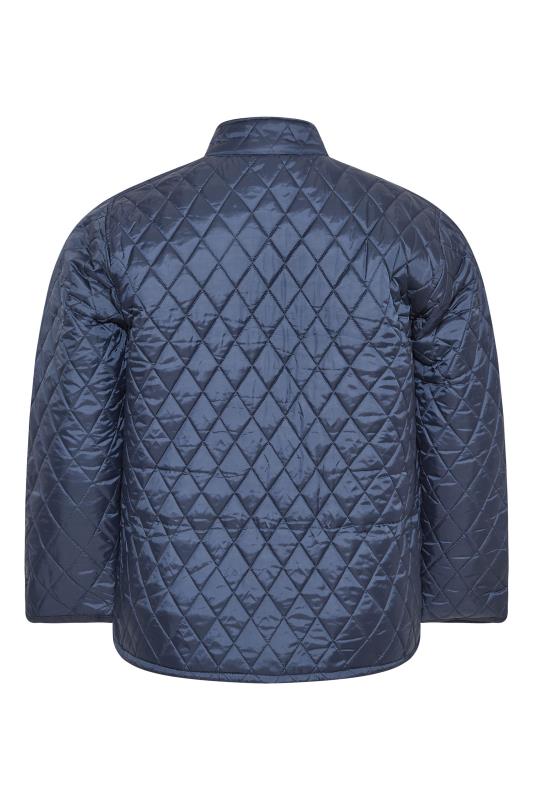 BadRhino Big & Tall Navy Blue Quilted Jacket 4