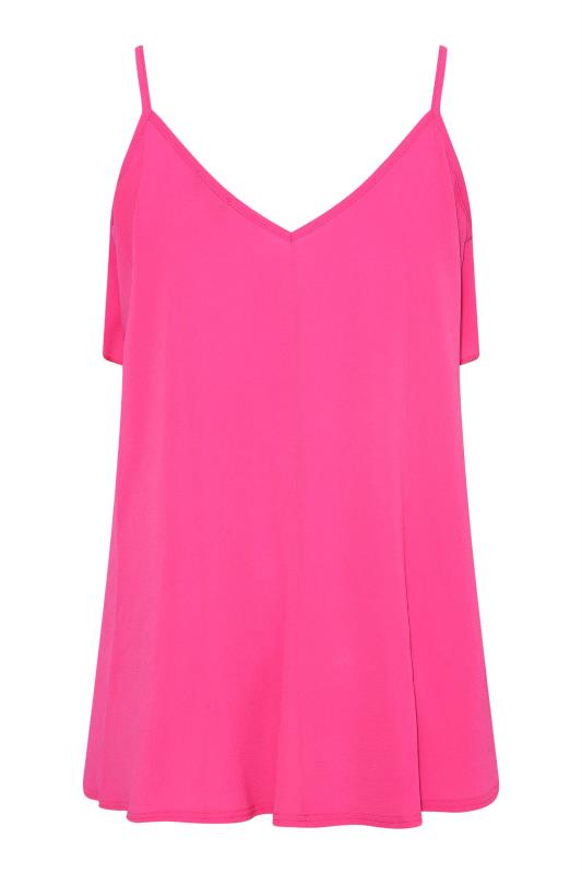 LIMITED COLLECTION Curve Hot Pink Frill Cami Top 7
