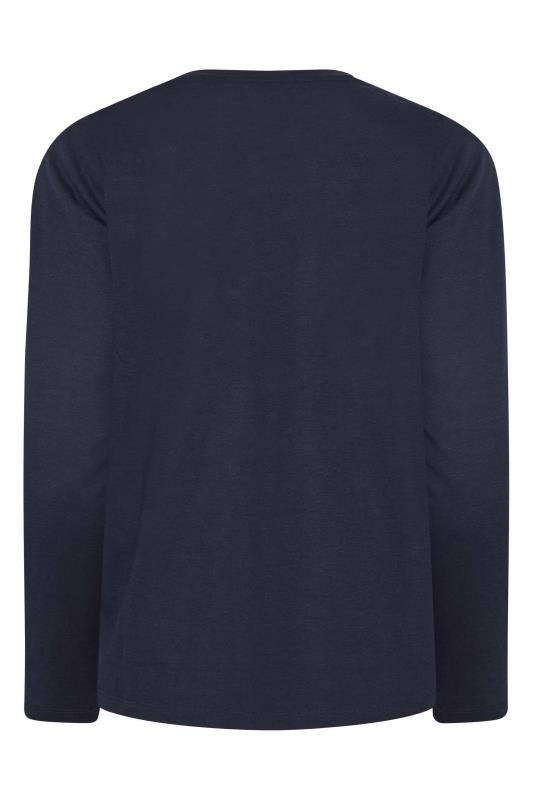 Petite Navy Blue Long Sleeve T-Shirt 6
