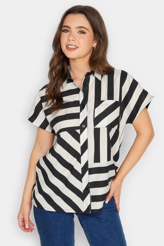 Petite  PixieGirl Black & White Stripe Shirt