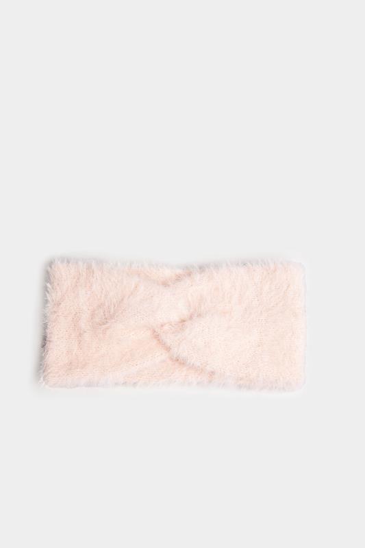  Grande Taille Pink Faux Fur Headband