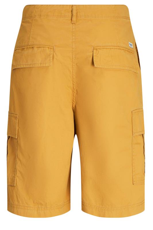 JACK & JONES Big & Tall Yellow Cargo Shorts | BadRhino 4