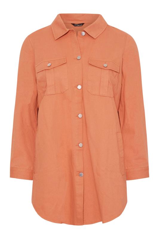 LIMITED COLLECTION Curve Bright Orange Shacket_F.jpg