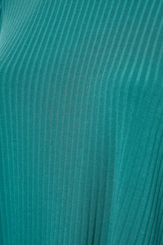 LIMITED COLLECTION Teal Balloon Sleeve Ribbed Top_S.jpg