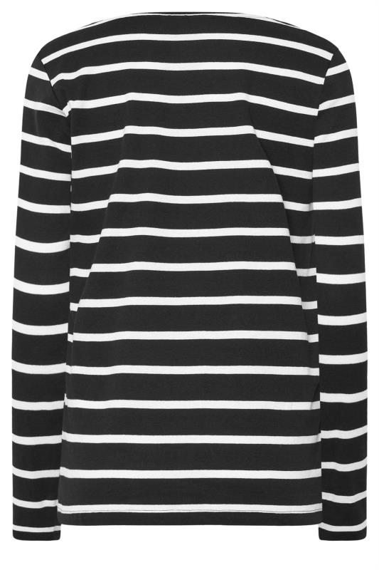 LTS Tall 2 PACK Black Stripe Print Long Sleeve T-Shirts | Long Tall Sally 9