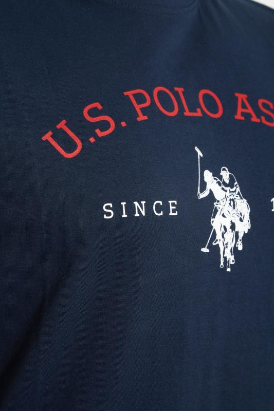U.S. POLO ASSN. Big & Tall Navy Blue Graphic Logo T-Shirt 2
