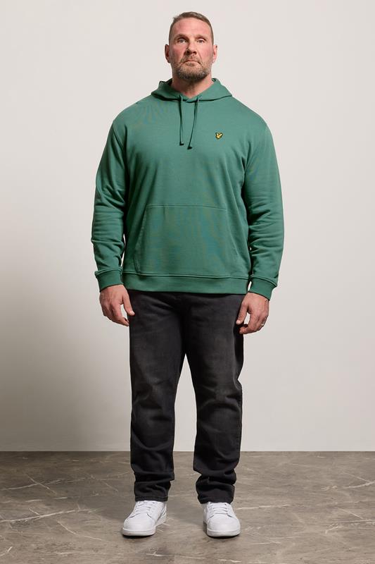 LYLE & SCOTT Big & Tall Everglade Green Hoodie | BadRhino 1