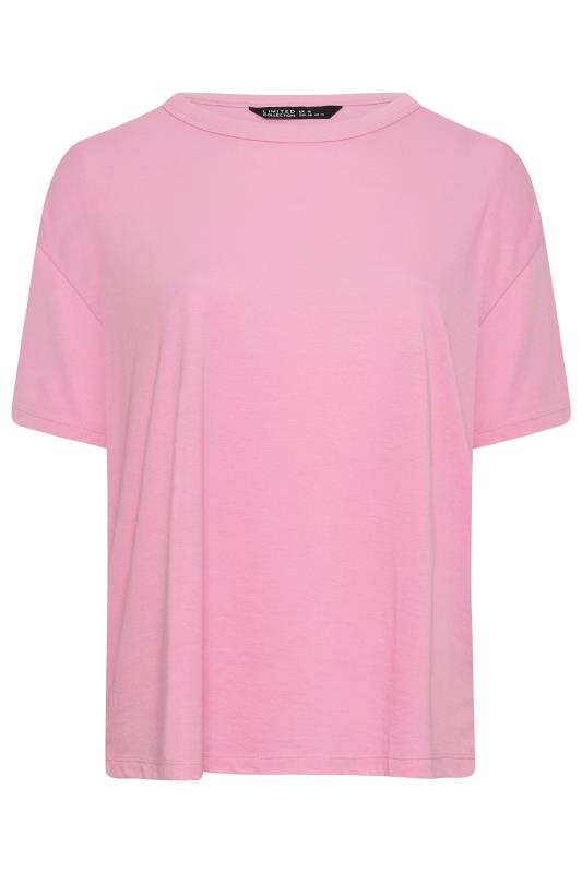 LIMITED COLLECTION Plus Size Pink Step Hem Top | Yours Clothing 7