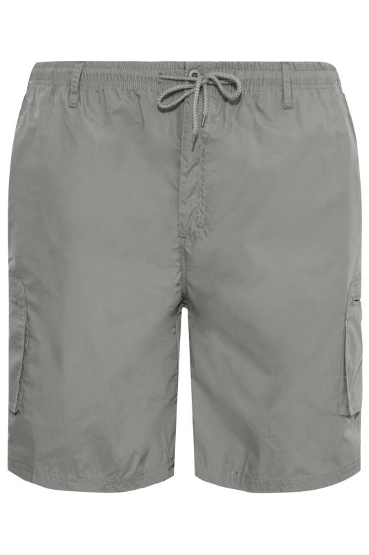D555 Big & Tall Grey Cargo Shorts | BadRhino 4