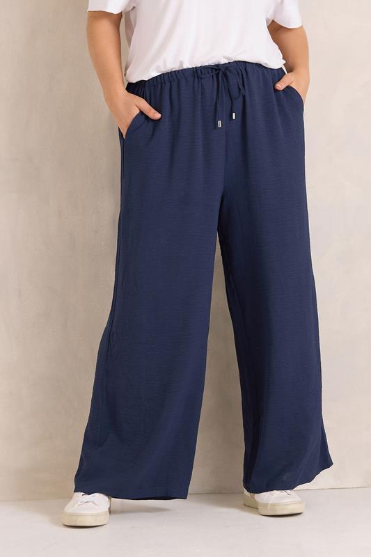  EVANS Hose mit weitem Bein in Schwarz und Marineblau, 2er-Pack