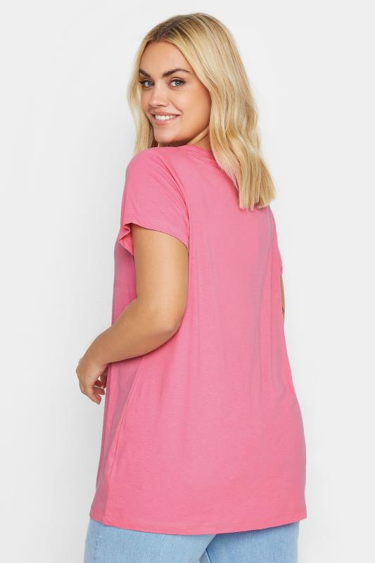 3 PACK Pink & Grey Essential T-Shirts | Yours Clothing 6
