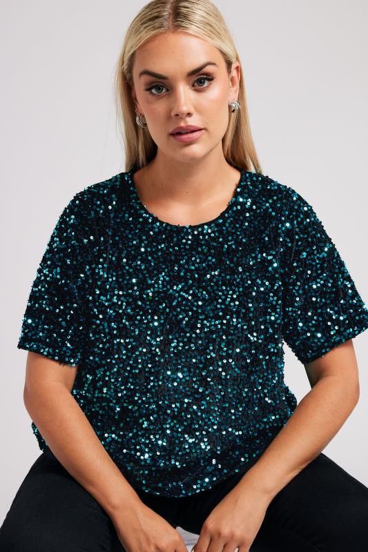 Plus size sparkly tops online