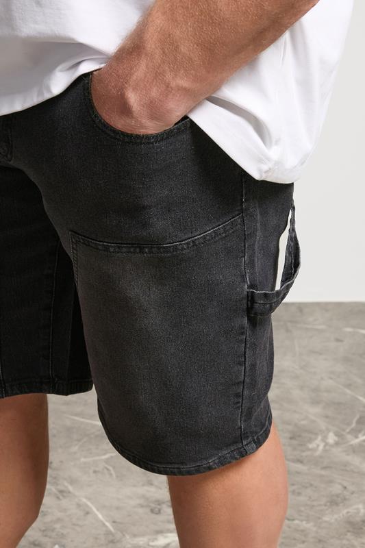 BadRhino Big & Tall Black Wash Carpenter Shorts | BadRhino 5
