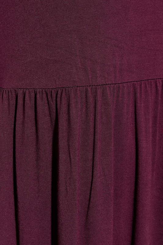 LIMITED COLLECTION Plus Size Plum Purple Throw On Maxi Dress | Yours Clothing 5