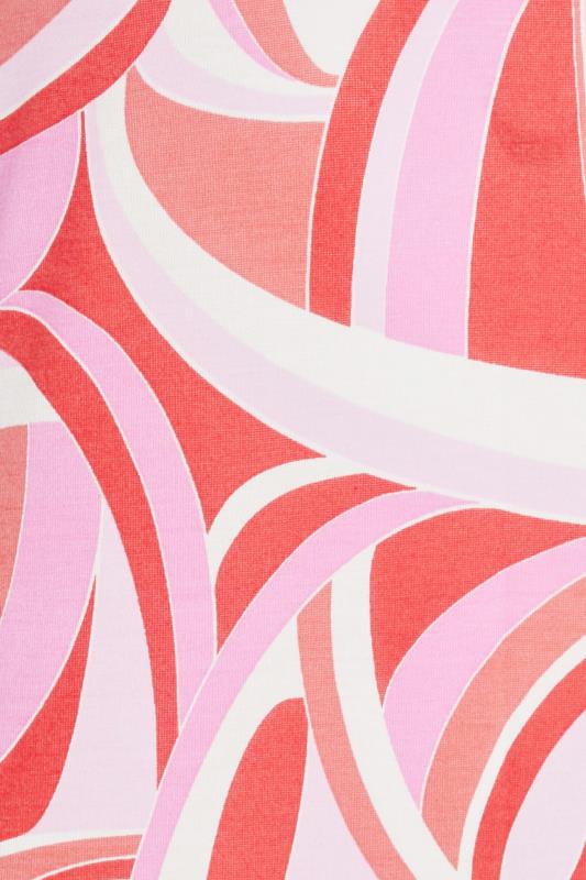 Petite Pink Swirl Print Halter Neck Maxi Dress 5