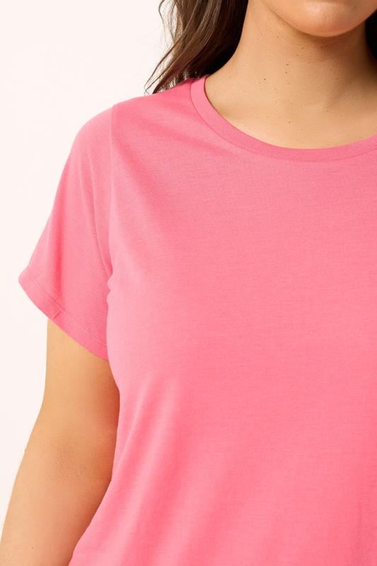 YOURS 5 PACK Plus Size Pink & Orange Core T-Shirts | Yours Clothing 10