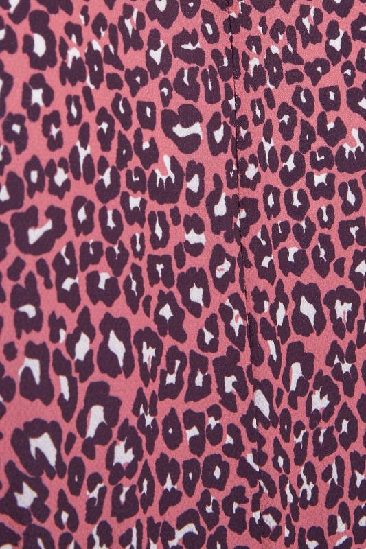 YOURS LONDON Mulberry Pink Animal Print Smock Dress | Yours Clothing 5