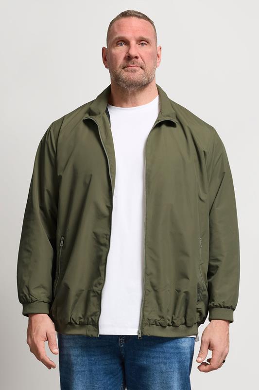  JACK & JONES Big & Tall Veste bomber Harrington - Vert olive