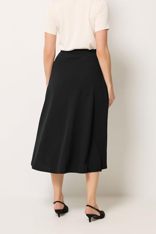 LTS Tall Women's Black Tie Waist Midi Skirt | Long Tall Sally 2