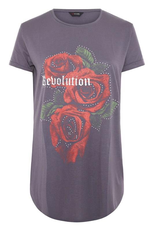 Grey Rose Print 'Revolution' T-Shirt_F.jpg