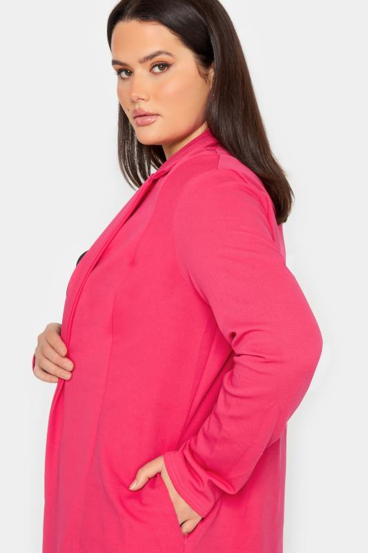 Tall Women's LTS Hot Pink Scuba Longline Blazer | Long Tall Sally 12