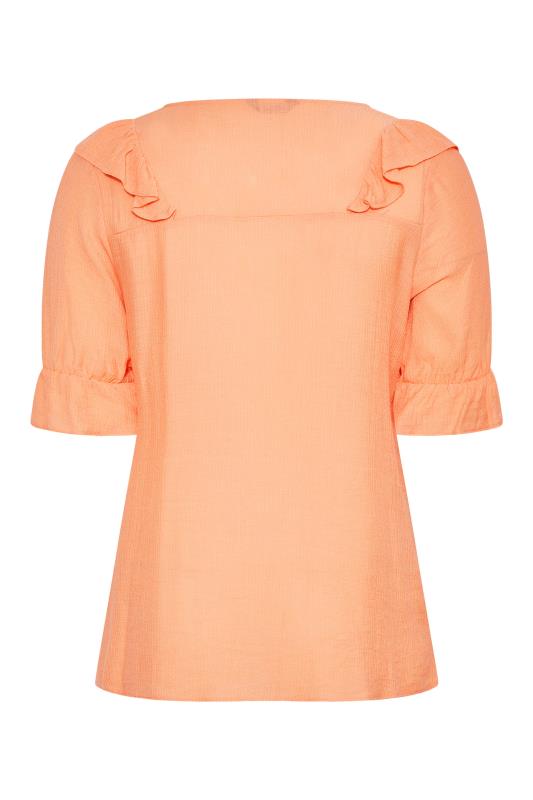 LIMITED COLLECTION Curve Orange Frill Blouse_Y.jpg