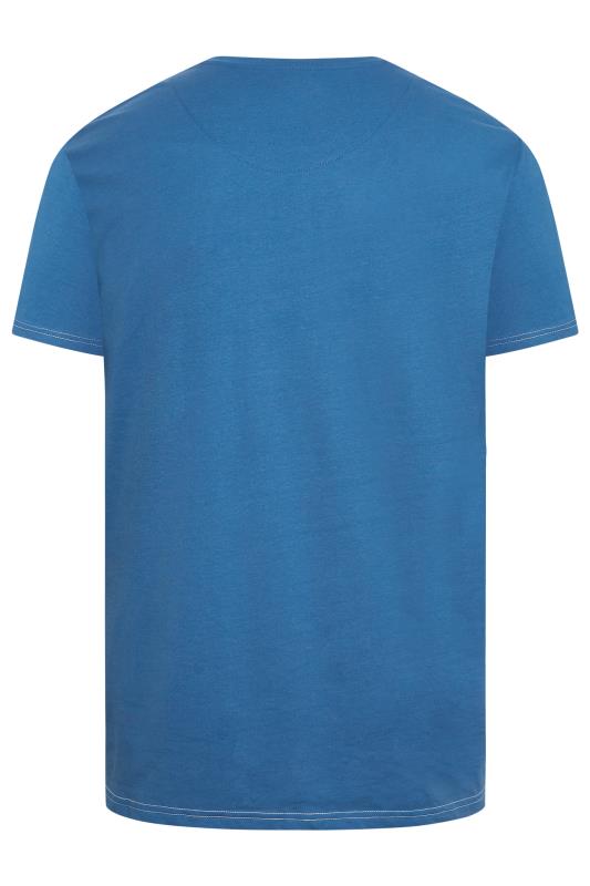 KAM Big & Tall Blue California Short Sleeve T-Shirt | BadRhino 4
