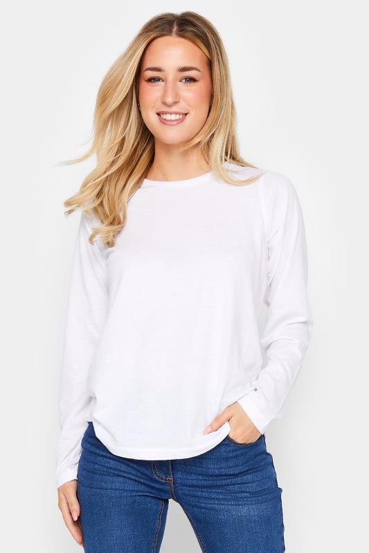 2 PACK Petite Grey & White Marl Long Sleeve T-Shirt | PixieGirl 6