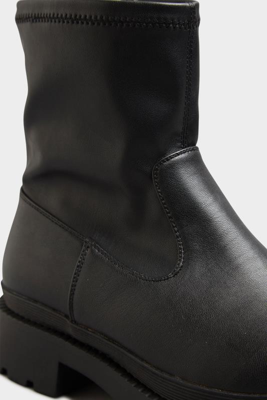 LIMITED COLLECTION Black Chunky Sock Boots In Extra Wide EEE Fit_E.jpg