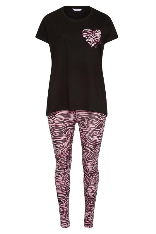 Black & Pink Zebra Print Pyjama Set_F.jpg