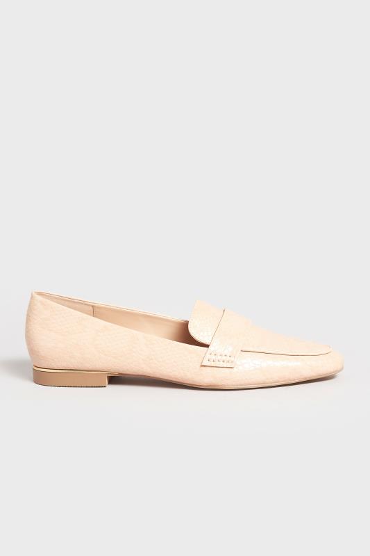 LTS Tall Light Pink Textured Loafers In Standard Fit | Long Tall Sally  3