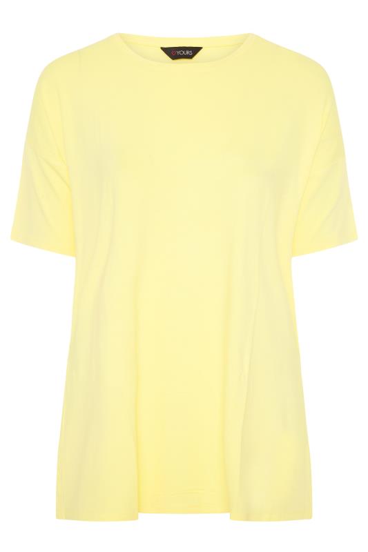 Curve Yellow Oversized T-Shirt 5