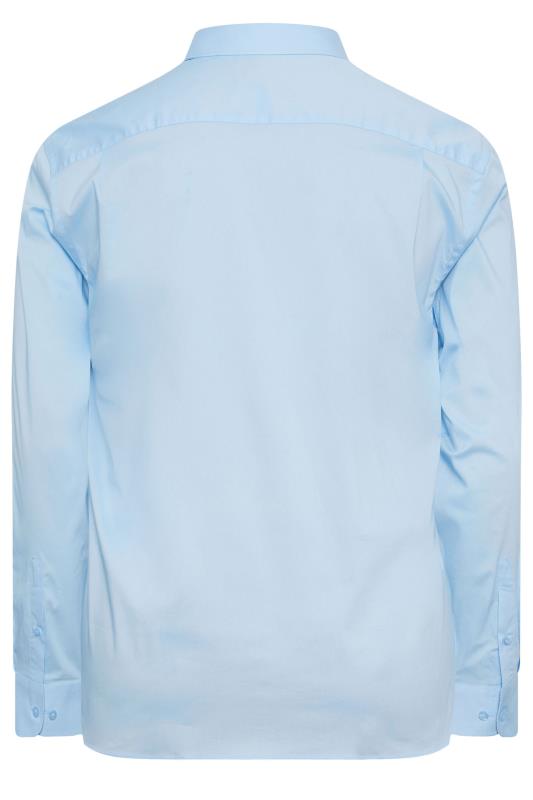 BadRhino Big & Tall Premium Light Blue Formal Long Sleeve Shirt | BadRhino 4