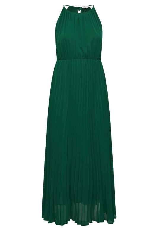 YOURS LONDON Plus Size Forest Green Pleated Maxi Dress | Yours Clothing 6