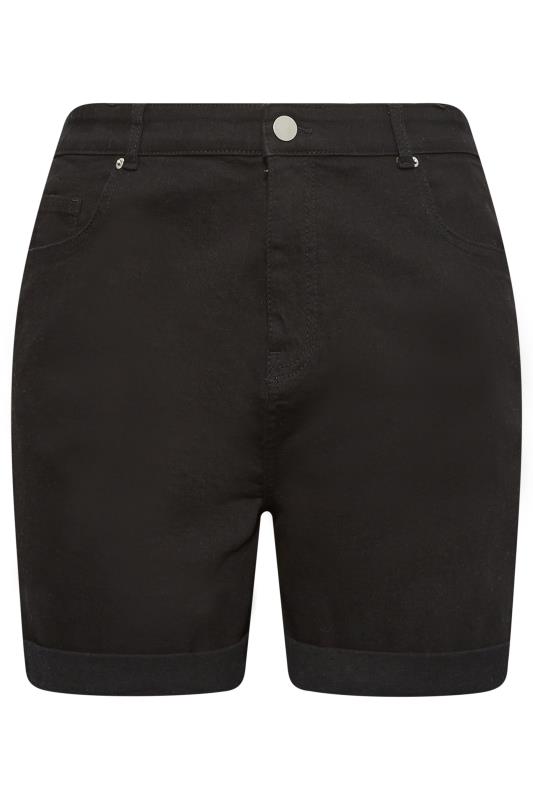 YOURS Curve Plus Size Black Mom Shorts | Yours Clothing  4