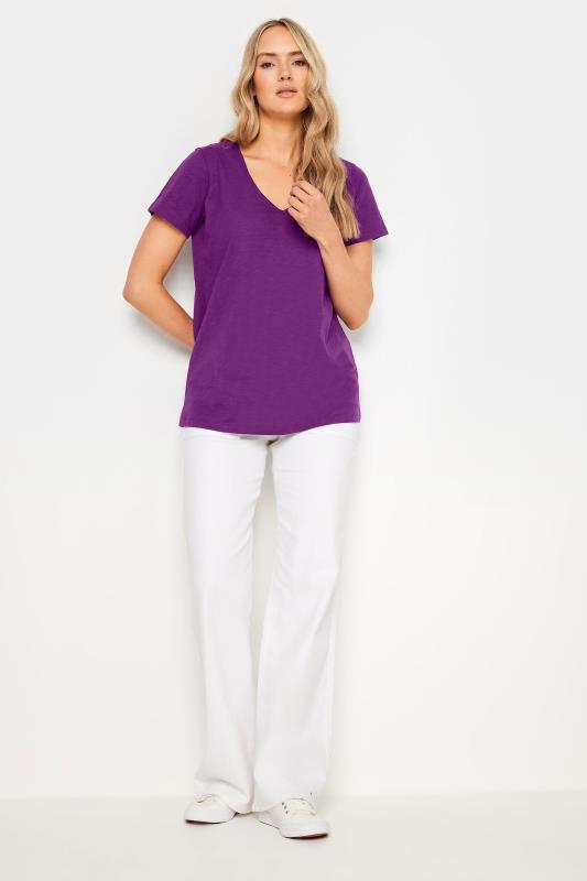 LTS Tall Womens 3 PACK Navy Blue & Purple V-Neck T-Shirts | Long Tall Sally 4